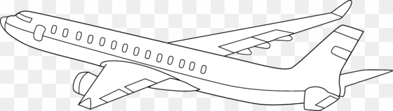 airplane clipart black and white - aeroplane on black background