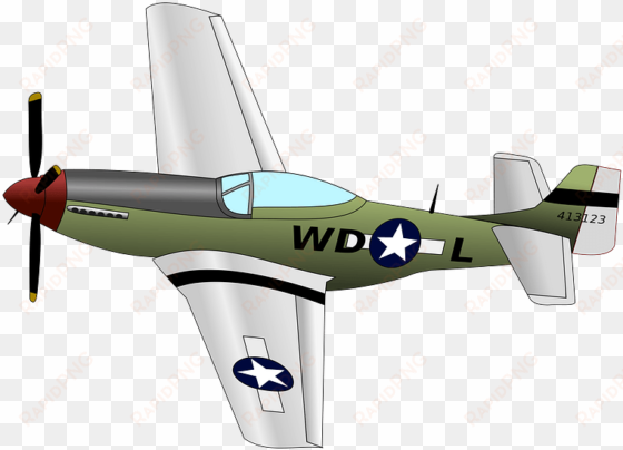 Airplane Vector - P 51 Mustang Png transparent png image