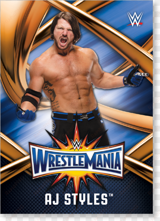 Aj Styles 2017 Wwe Road To Wrestlemania Wrestlemania - Aj Styles Wrestlemania 2017 transparent png image