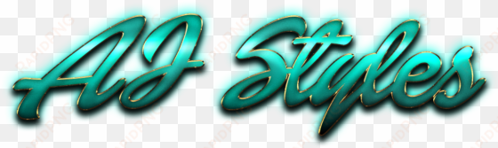 aj styles name logo png - calligraphy