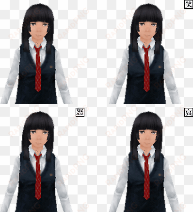 Akibas Trip Placeholder Laughing Angry Sad - Tuxedo transparent png image
