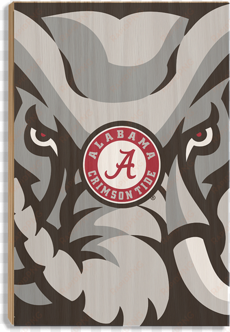 alabama crimson tide crimson elephant wood art - alabama crimson tide logo flag