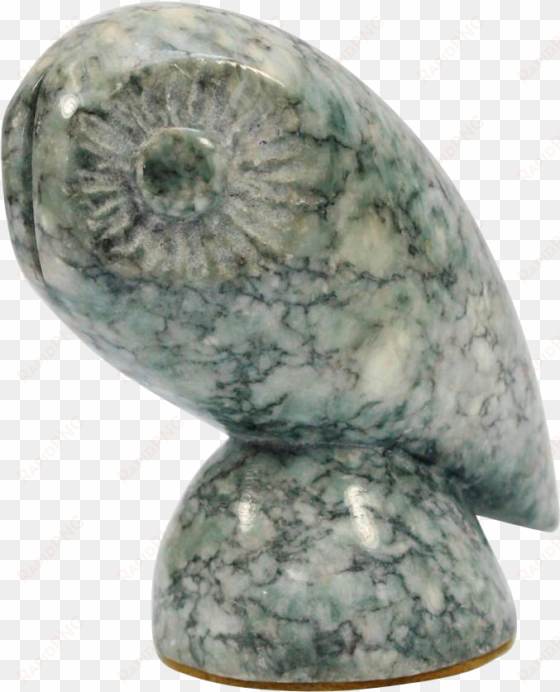 alabaster owl stone carving - statue