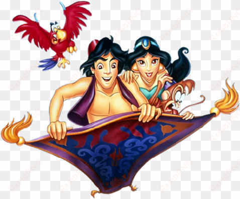 aladdin and jasmine magic carpet clipart - aladdin disney