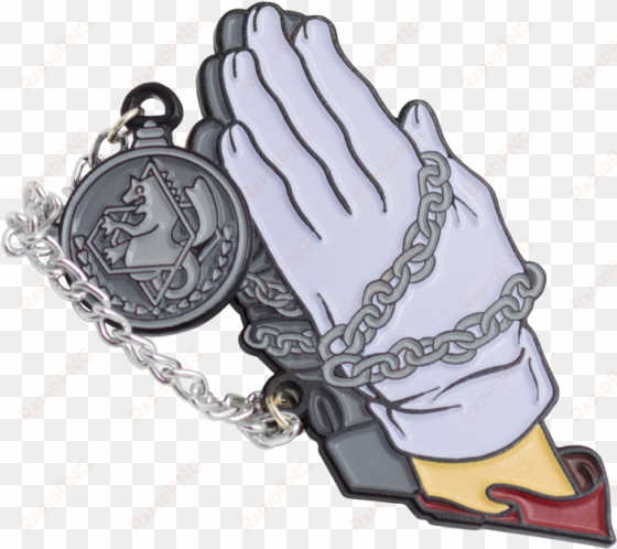 "alchemist prayers" fullmetal alchemist enamel pin