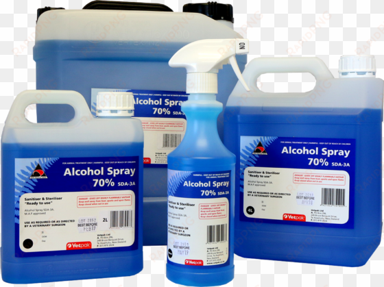 alcohol spray - solvent in chemical reactions