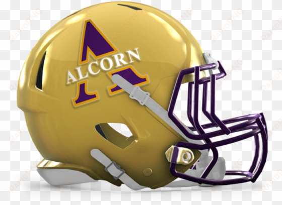 alcorn state - uva football helmet png