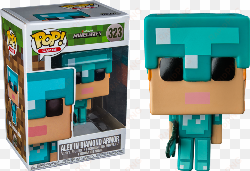 alex in diamond armor [exclusive] - pop vinyl