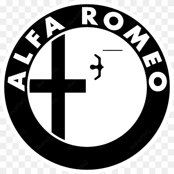 alfa romeo logo black and white - alfa romeo