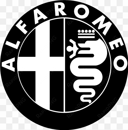 alfaromeo logo free vector - alfa romeo black logo
