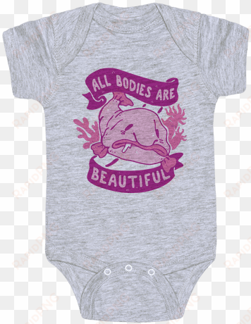 all bodies are beautiful blobfish baby onesy - viking baby onesie