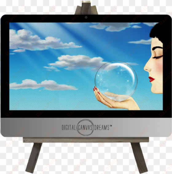 all digital compositions ©2017 digital canvas dreams™ - computer monitor