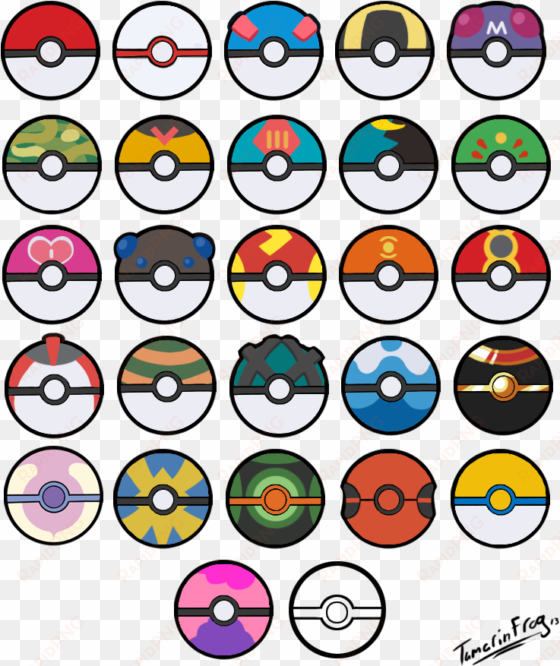 all poke balls - pokeball printable