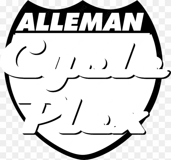 alleman cycle plex logo black and white