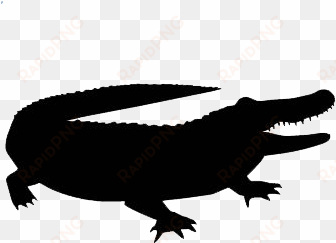 alligator vector silhouette - transparent alligator silhouette