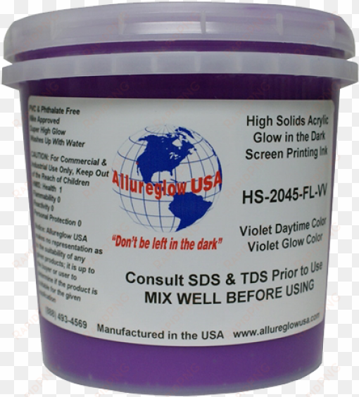 allureglow plastisol ink glow in the dark violet/ violet - ink