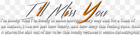 alone quotes png image - orange