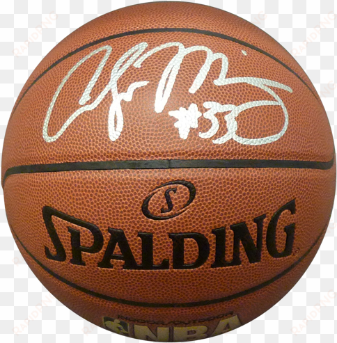 alonzo mourning autographed nba basketball jsa - kareem abdul-jabbar autographed basketball - spalding