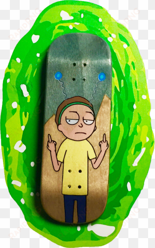 alp fingerboard - morty azul - rick and morty fingerboard