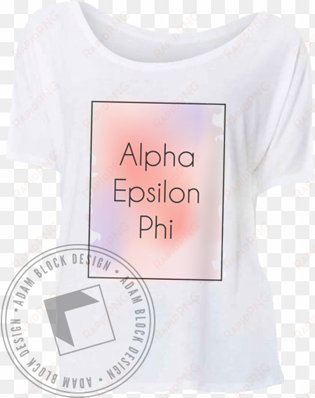 alpha epsilon phi watercolor tee - sigma nu snake shirt