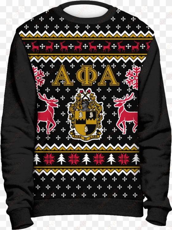 Alpha Phi Alpha Ugly Christmas Sweater - Delta Sigma Theta Ugly Sweater transparent png image