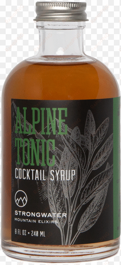 alpine tonic cocktail syrup - cocktail