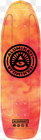 aluminati orange/ red tie dye - red