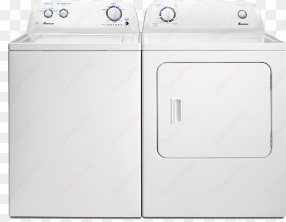 Amana® Top Load Laundry Pair White Amlauned4655ew - Amana Corporation transparent png image