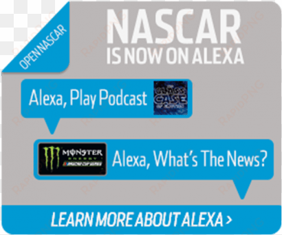 amazon gives nascar fans interactive products on alexa - nascar