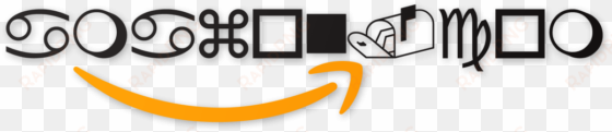 amazon logo in wingdings - graphic design