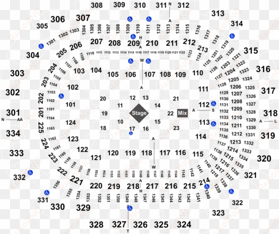 American Airlines Center Dallas Tx Seats Map transparent png image