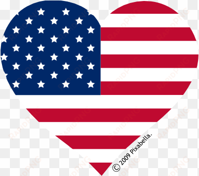 american flag clip art black and white - usa flag heart clipart