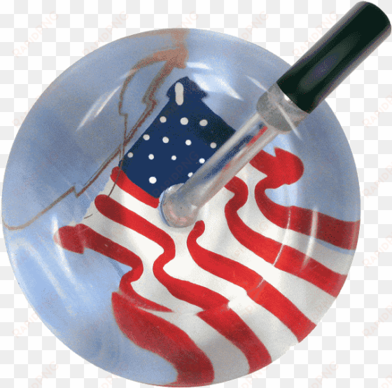 american flag - single stethoscope - trowel