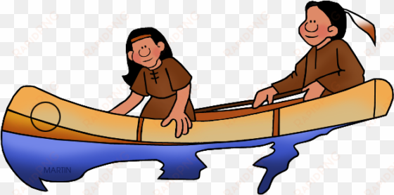 american indian png - native american canoes