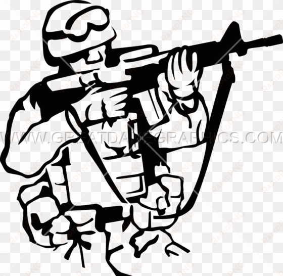 american soldier drawing at getdrawings - black and white soldier