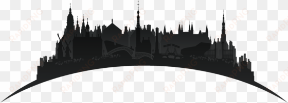 Amsterdam Skyline Silhouette At Getdrawings - Amsterdam Png Silhouette transparent png image