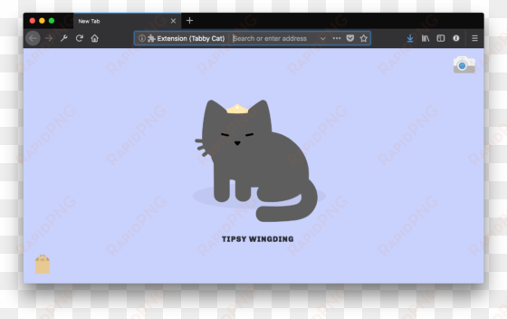 an image from tabby cat, a playful extension that puts - cat