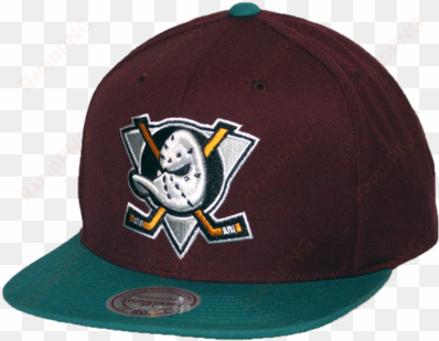 anaheim ducks basic logo snapback hat - anaheim ducks mitchell & ness nhl vintage basic