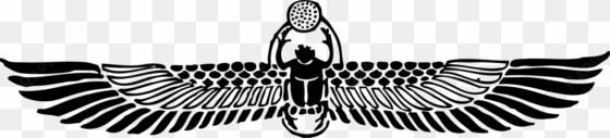 Ancient Egypt Beetle Scarab Winged Sun Egyptian Hieroglyphs - Egyptian Beetle Tattoo transparent png image