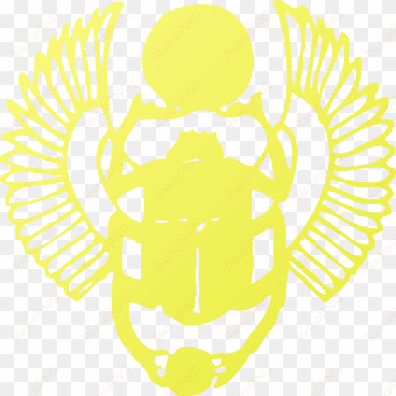 ancient egypt beetle the golden scarab symbol - simbolos egipcios png