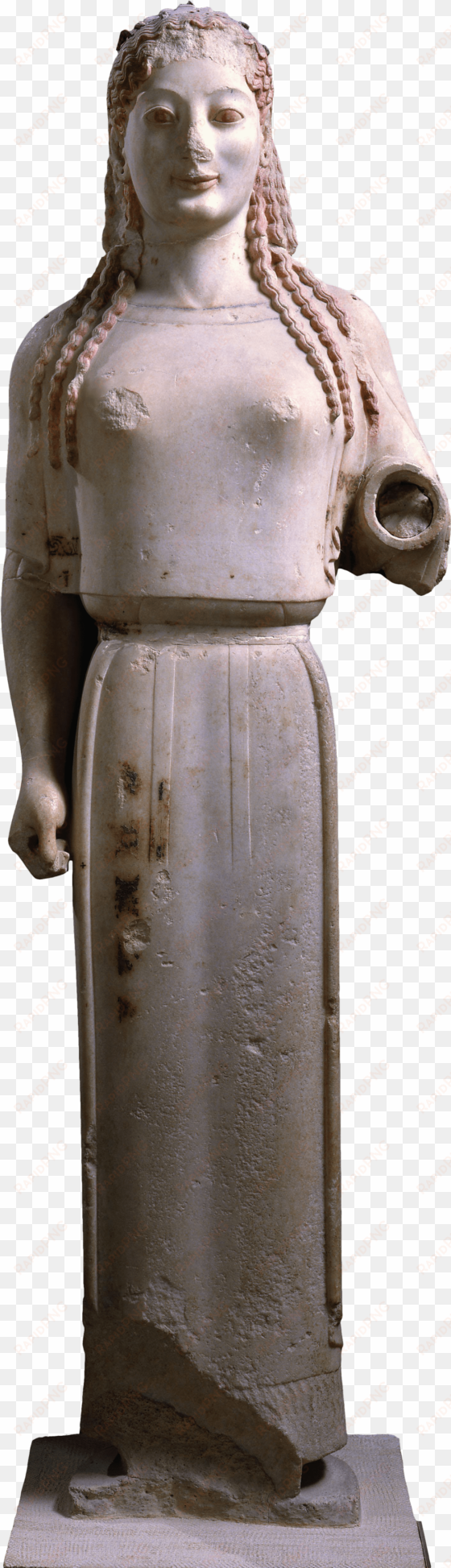 ancient greece • 530 bce - poster: peplos kore, 61x41in.
