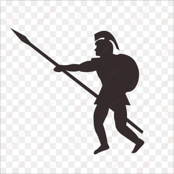 ancient rome soldier silhouette clip art - roman soldier silhouette png