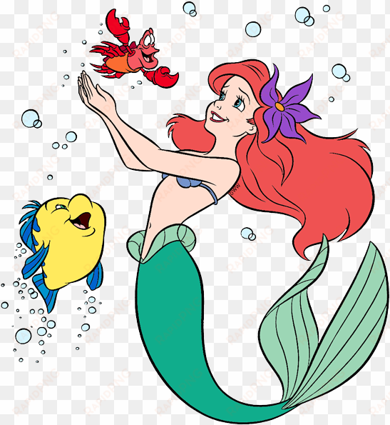 And Friends Clip Art Disney Galore Sebastian - Princess Ariel And Friends transparent png image