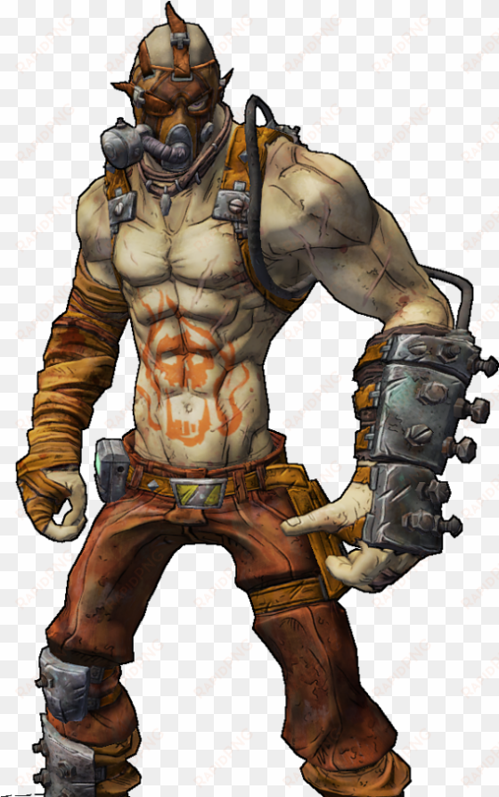 and heads and skins - borderlands 2 krieg transparent
