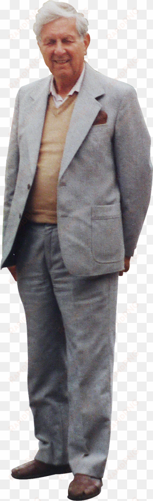 And Here Is G, My Handsome Grandfather With His Eyes - Old Man Grey Suit transparent png image