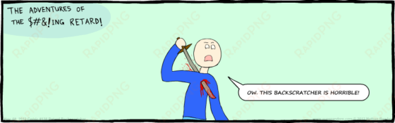 and that's why you shouldn't buy backscratchers from - cartoon