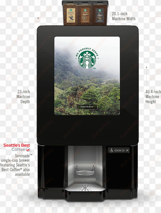 and the ability to brew 50 8oz cups per hour, serenade™ - starbucks serenade coffee machine