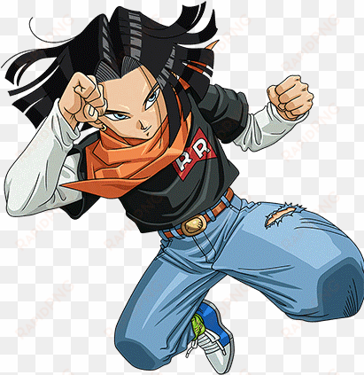 android 17 png - dbz android 17 png