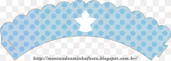 angel silhouette papers in light blue free printable - saia cupcake mario bros