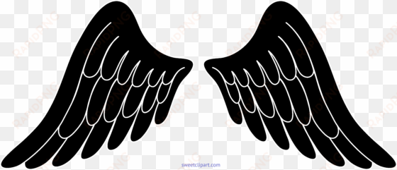 angel wings black and white - angel wings clipart black and white